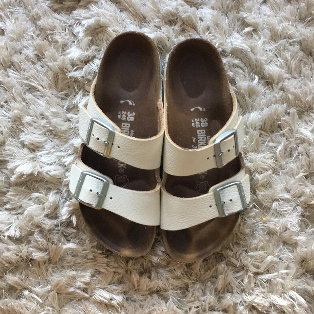 White Birkenstock for J. Crew